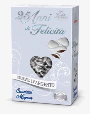 Crispo - Confetti Cuoricini Mignon Argento 500 Gr #4147629