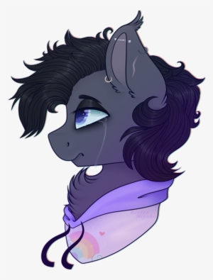 Reefermiyako, Bat Pony, Bust, Clothes, Crying, Hoodie, - Cartoon #4149570 Reefermiyako, Bat Pony, Bust, Clothes, Crying, Hoodie, - Cartoon #4149570