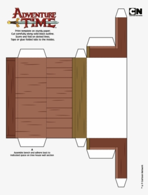 Les Quería Dejar Los Moldes De Los Personajes De Hora - Papercraft Adventure Time Tree House #4150106