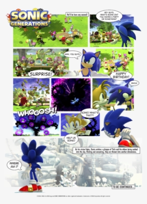 Sg Storyline Comic Strip Final - Sonic Generations Game Xbox 360 #4150107