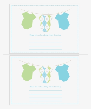 Onesies Template To Add Onto The Blank Invitation If - Paper #4150281