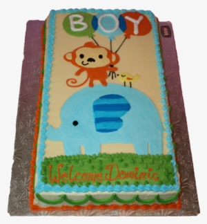 Babyshowerthree-2 - Sheet Baby Shower Cakes For Boys #4150530