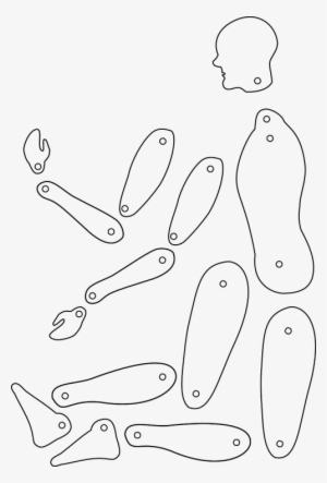 String Parts, - Human Paper Puppet Templates #4150625