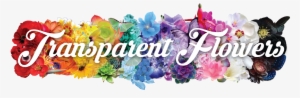 Banner Transparent Bouquet Transparent Flower Tumblr - Transparent Row Of Flowers #4150884