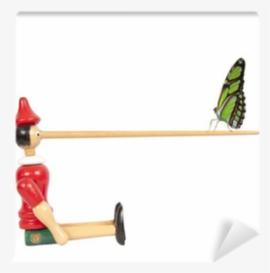 Wooden Pinocchio Doll With Long Nose Wall Mural • Pixers® - Wooden Pinocchio Doll With Long Nose Yard Sign #4150906