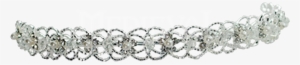 Rhinestone And Pearl Flower Headband - Bracelet #4150986