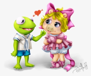 Miss Piggy & Kermit - Pig E Caco Desenho #4151303