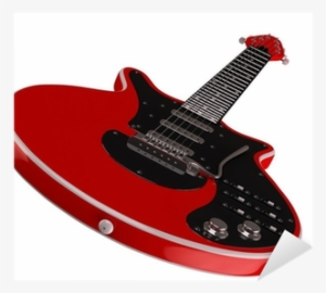 Vinilo Pixerstick Rojo Clásico De La Guitarra Eléctrica - Electric Guitar #4151495