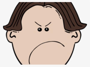 Anger Clipart Angry Girl - Angry Facial Expression Cartoon Png #4151880