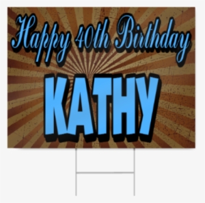 Personalized 40th Birthday Sign - Birthday #4152574