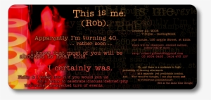 40th Birthday Invitation - Funny 40th Birthday Invite #4152682