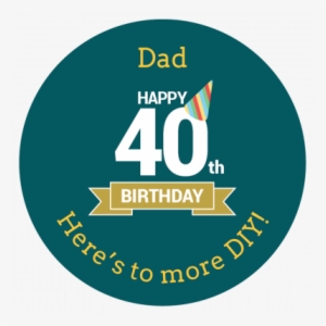 Happy 40th Birthday - Circle #4153133