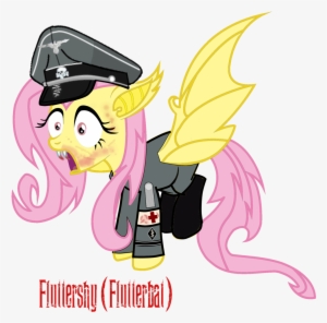 Forcemation, Clothes, Flutterbat, Fluttershy, Nazi, - Fluttershy #4153154