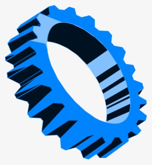 Blue Gear Clipart Clip Art Of Gear Clipart - Gear Clip Art #4154147