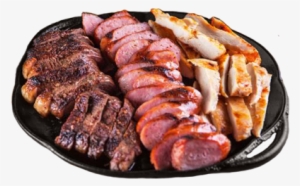 Churrasco Na Brasa - Prato De Churrasco Png #4155691