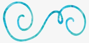 Blue Curved Line Cartoon Transparent - Clip Art #4155905