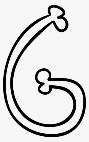 Letter G Of Curved Bone Outlined Typography Comments - Typography #4156247