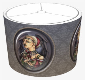 Gothic Angel Portrait - Lampshade #4156618