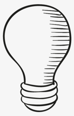 Drawed Light Bulb Vector - Incandescent Light Bulb #4157230