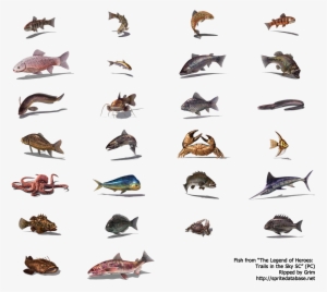 Click To View Full Size - Fish Sprite Png #4157839