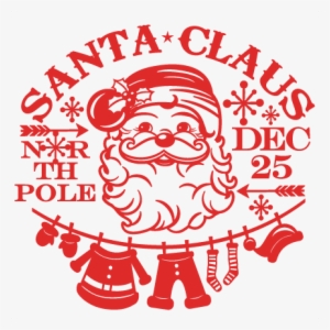 Santa Claus Word Art Svg Scrapbook Cut File Cute Clipart - Re My Cup Of Tea #4158234