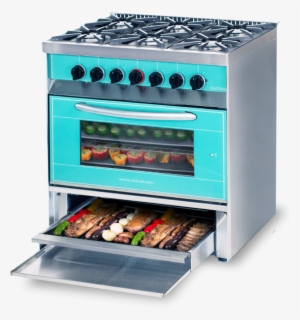 Cocina Mini Color 6 Hornallas Con Parrilla Sin Humo - Kitchen Stove #4158657