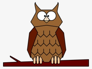 Owl Cartoon Png Clipart - Owl On A Branch Cartoon #4158810