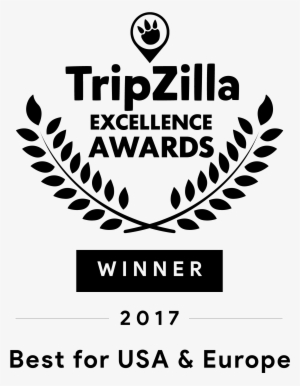 Tripzilla Winner Logo 300dpi Eu Holidays Black - Travel Certificate Of Excellence #4159609