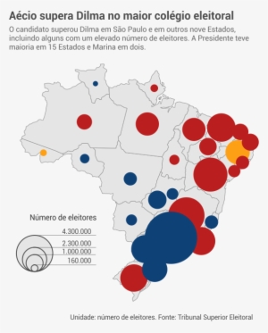Aécio Neves Venceu No Distrito Federal, Espírito Santo, - Numero De Eleitor Por Estado Do Brasil #4159671