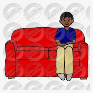 Couch Picture For Classroom Therapy Use Great Couch - Sitting #4159990