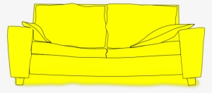 Original Png Clip Art File Yellow Couch Svg Images #4160200