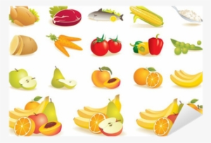 Food Icons Set - Imagenes De Frutas Verduras Y Carne #4160422