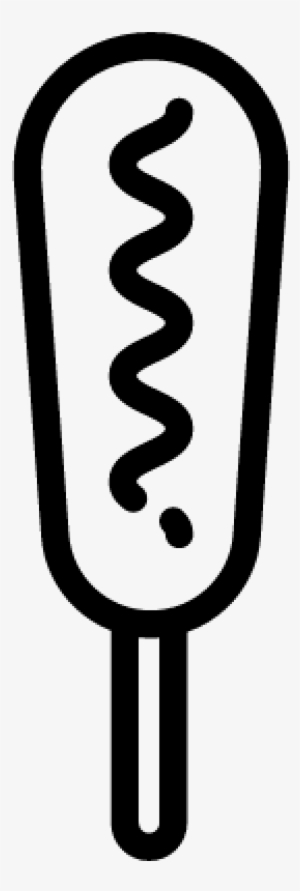 Corndog Vector - Corn Dog Vector Png #4160620