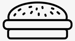 Simple Burger Vector - Simple Burger Vector Png #4160849