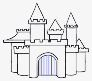 How To Draw Cartoon Castle - Drawing #4161238