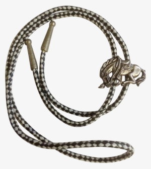 Western Silver Tone Horse Set On A Black And White - Body Jewelry #4161932