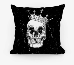 Skull And Crown Throw Pillow - Kids Pillow With Reversible Silver Color-changing Mermaid #4162275