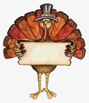 Thanksgiving Label Of Placecard - Thanksgiving Turkey Cartoon #4163152