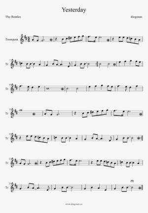 Yesterday Trompeta-1 - Hallelujah Partitura Saxo Alto #4163422