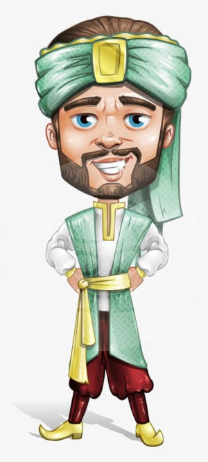 Confident Businessman Vector Male Character - Male Arabic Characters Cartoon #4163444