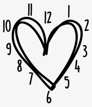 Vinil Relógio Coração - Relogio Coração Png #4163889