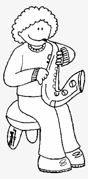 Dibujo De Niña Con Trompeta Para Colorear - Dibujos De Instrumentos Musicales #4164074