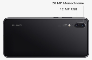 Huawei P20 Rear Side View Showing Leica Triple Camera - Huawei P20 #4164337
