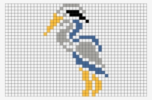 Pixel Art Heron #4164361