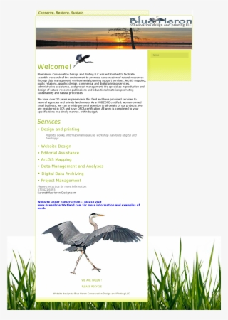Blue Heron Conservation Competitors, Revenue And Employees - Grass Background #4164446
