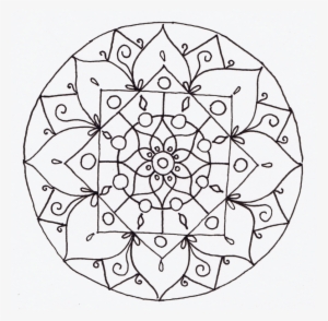 I Didn't Look At Any Particular Artist For The Mandala - Mandala Line Art Png #4164685