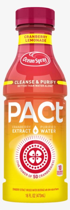 Ocean Spray Pact Water Beverage, Cranberry Lemonade #4164965