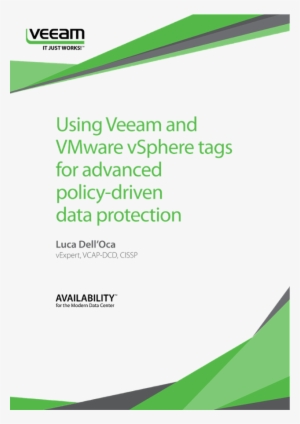 Using Veeam And Vmware Vsphere Tags For Advanced Policy-driven - Veeam Software #4165033