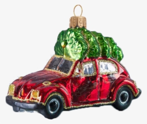 Vintage Christmas Ornaments Png - Volkswagen Beetle #4165223