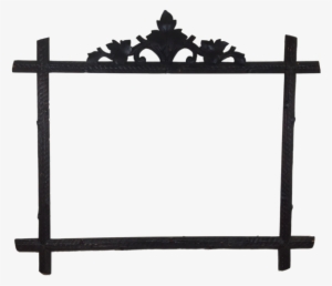 Black Wood Frame Png - Vector Graphics #4166091